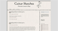 Desktop Screenshot of guitarsketches.com