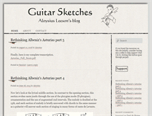 Tablet Screenshot of guitarsketches.com
